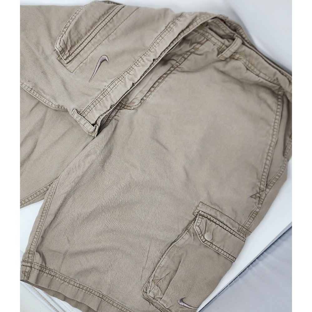 Nike Cargo Short Men's 38 Tan Brown 11" Vintage‎ Y2K The Athletic Department